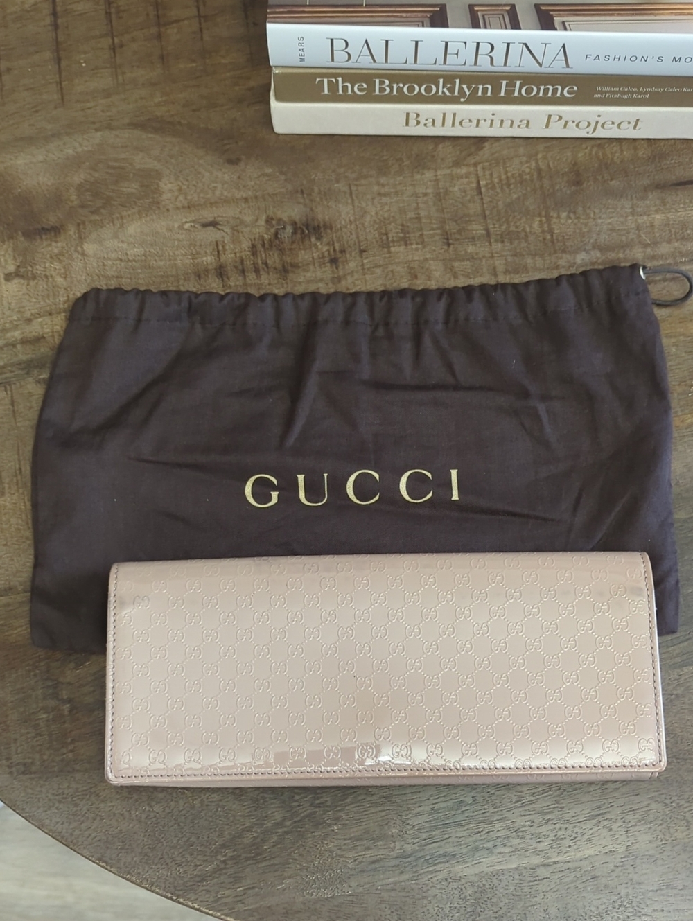Gucci Patent Leather Clutch Authentic